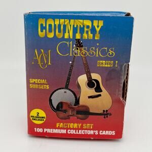 ACM Country Classics Series 1 Factory Set 100 Premium Collector Cards in Box